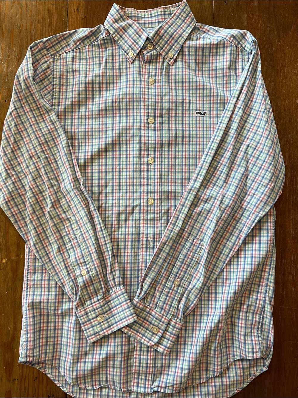 Vineyard Vines Men's Classic Fit Tucker Plaid Long Sleeve Button-Down Shirt Sz S
